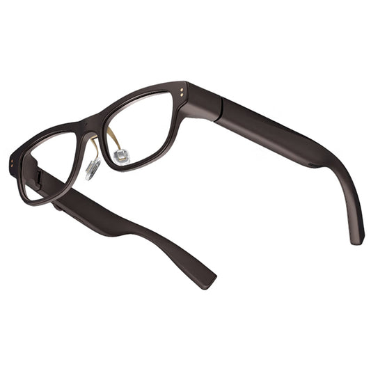 Tarbo Smart AR Glasses - Ultra-Light Shadow Brown with AI Prompter & Translation